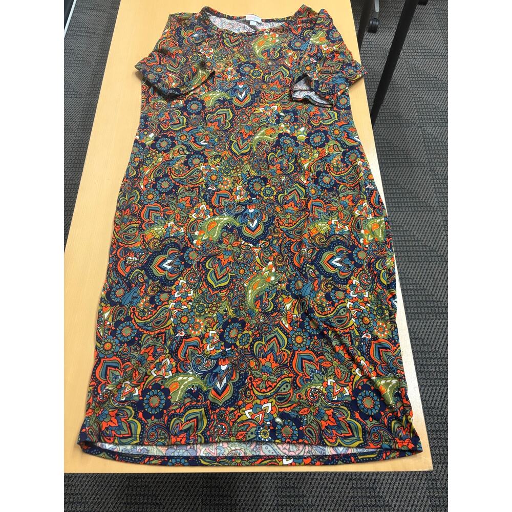 Lularoe dress with floral design 2XL B1